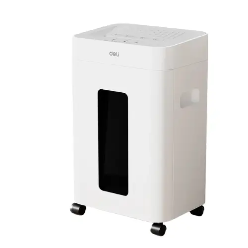 Deli ET058 8-Sheet Micro-Cut Paper Shredder | P-5 High-Security | 17L Bin | Ultra-Secure for Home and Office