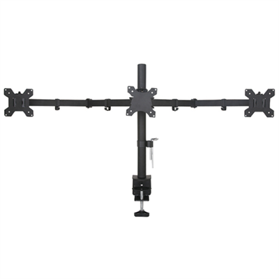 Flexo MDM003 Triple LED Mount with Extended Arms for 13 inch to 27 inch Monitors, Max Weight 10kg Each Arm