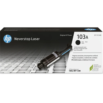 HP 103A Black Original Neverstop Laser Toner Reload Kit (W1103A)