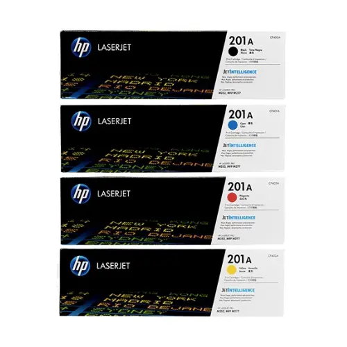 HP 201A Original Color toner Set, Black, Cyan, Magenta, Yellow, CF400AQ,CF401AQ, CF402AQ,CF403AQ