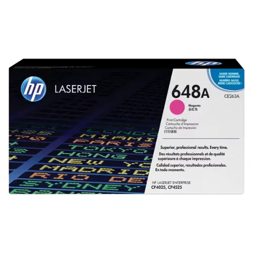 HP 648A Magenta Original LaserJet Toner, CE263A
