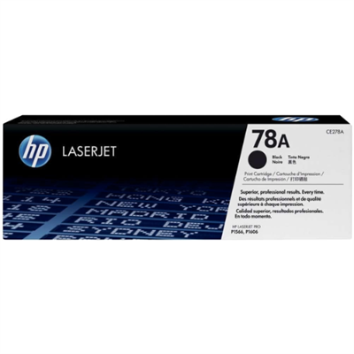 HP 78A Black Toner Cartridge | Works with HP LaserJet Pro P1566, P1606 Series, HP LaserJet Pro MFP M1536 Series | CE278A