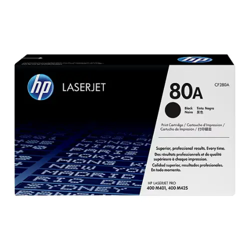 HP 80A Black Original LaserJet Toner, CF280A