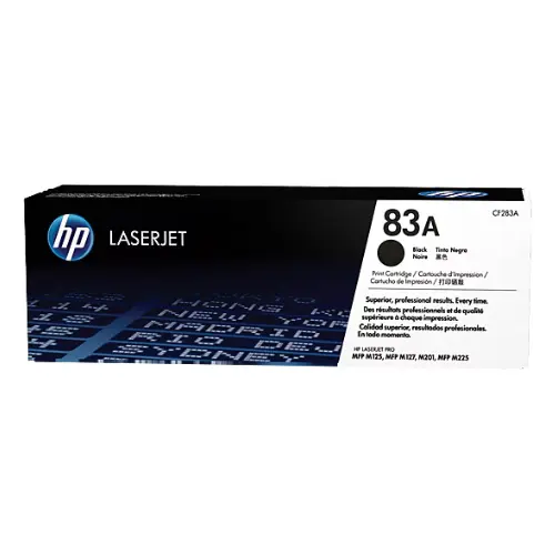 HP 83A Black Original LaserJet Toner, CF283A