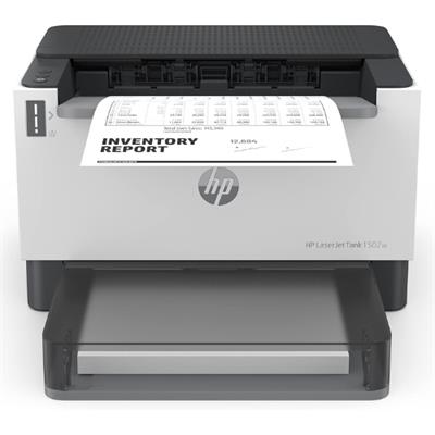 HP LaserJet Tank 1502w Printer, wireless, Print, White. Pre-filled with toner to print up to 5000 pages - 2R3E2A