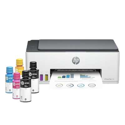 HP Smart Ink Tank 520 All-in-one Colour Printer with Print, Scan and Copy for Office and Home
