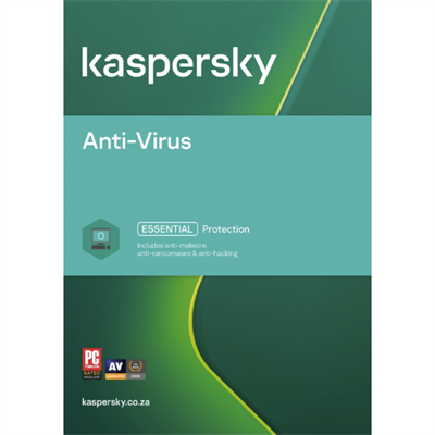 Kaspersky Antivirus for Windows - 2 Devices, 1 Year Subscription