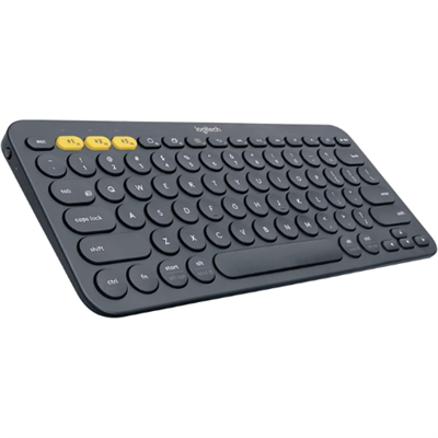 Logitech K380 Pebble Multi-Device Bluetooth Keyboard – Windows, Mac, Chrome OS, Android, iPad, iPhone, Apple TV Compatible – with Flow Cross-Computer Control and Easy-Switch up to 3 Devices