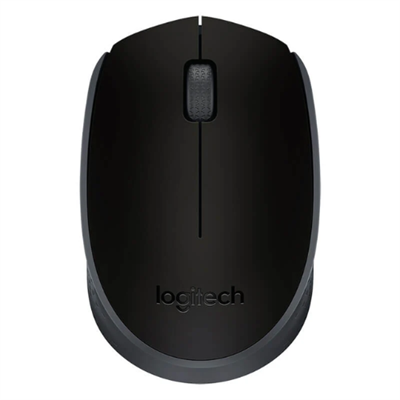 Logitech M170  Wireless Mouse, with 12 Months battery, 1000 dpi, 2.4Ghz, 10 meter wireless range, Battery included - Black