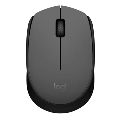 Logitech M171 Wireless Mouse, with 12 Months battery, 1000 dpi, 2.4Ghz, 10 meter wireless range, Battery included - Grey