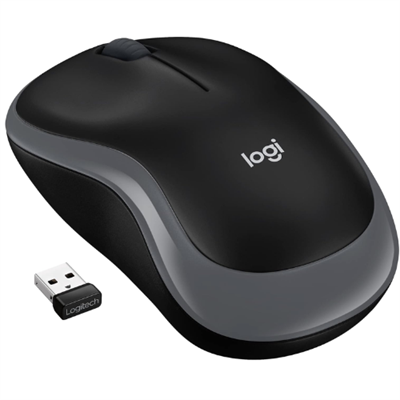 Logitech M185 Wireless Mouse, 2.4GHz with USB Mini Receiver, 12-Month Battery Life, 1000 DPI Optical Tracking, Ambidextrous PC/Mac/Laptop