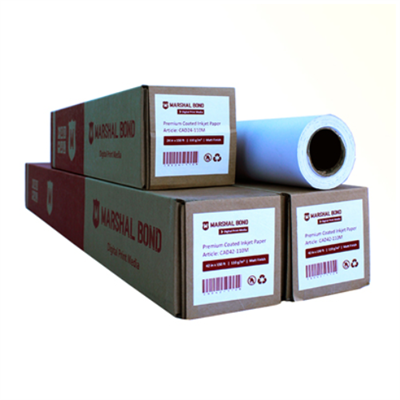 Marshal Premium Coated Inkjet Paper - CAD24-110M - 24 inch, 36 inch, 42 inch Paper roll