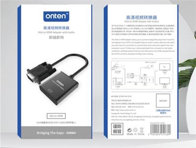 Onten VGA to HDMI Adapter with Audio. Model: OTN-5138S