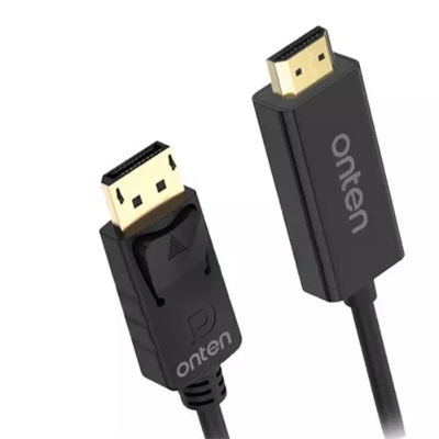 Onten DP302 CABLE DP (Male) to HDMI Cable (Male). - 1.8 meters