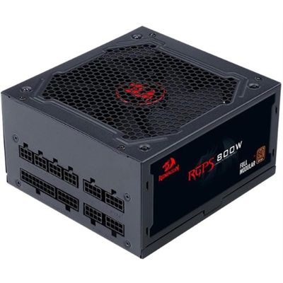 Redragon RGPS Gc-Ps011 800w Full Modular, 80 Plus Bronze Gaming Pc Power Supply, 12CM Fan