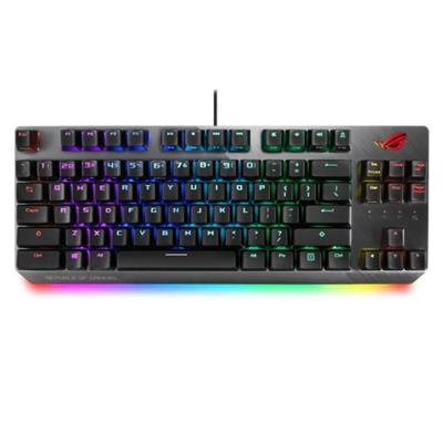 ROG Strix Scope NX RGB wired mechanical gaming keyboard with ROG NX switches, aluminum frame, Aura Sync lighting and additional silver WASD for FPS games