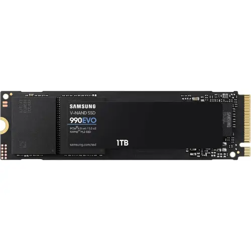 Samsung 990 EVO NVMe M.2 SSD - 1TB & 2TB Capacities | Blazing Performance with PCIe 5.0 x2 / 4.0 x4 Versatility
