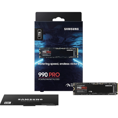 SAMSUNG 990 PRO SSD 1TB, 2TB, 4TB PCIe 4.0 M.2 2280 Internal Solid State Hard Drive, Seq. Read Speeds Up to 7,450 MB/s for High End Computing, Gaming, and Heavy Duty Workstations