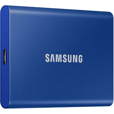 SAMSUNG T7 Portable SSD, 2TB External Solid State Drive, Speeds Up to 1,050MB/s, USB 3.2 Gen 2, Reliable Storage for Gaming, Students, Professionals, Blue