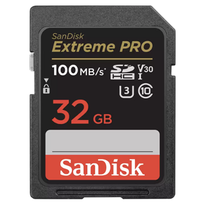 SanDisk Extreme PRO SDHC and SDXC UHS-I Memory Card - 32GB, 64GB, 128GB, 256GB