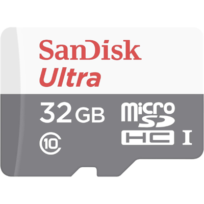 SanDisk Ultra 32GB, 64GB, 256GB 100MB/s UHS-I Class 10 microSDHC Card