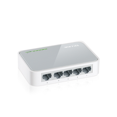 TP-Link 5 Port 10/100 Mbps Fast Ethernet Switch, Desktop Ethernet Splitter, Ethernet Hub, Plug-and-Play, Fanless Quiet, Desktop Design, Green Technology, Unmanaged (TL-SF1005D)