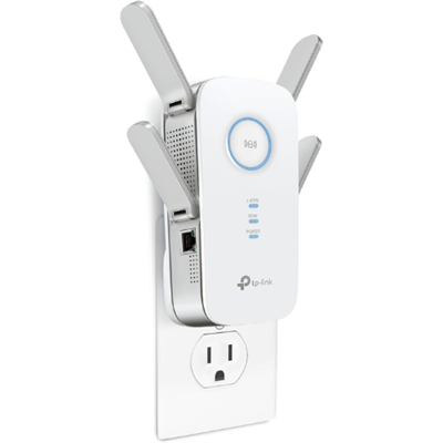 TP-Link AC2600 WiFi Extender(RE650), Up to 2600Mbps, Dual Band WiFi Range Extender, Gigabit port, Internet Booster, Repeater, Access Point,4x4 MU-MIMO