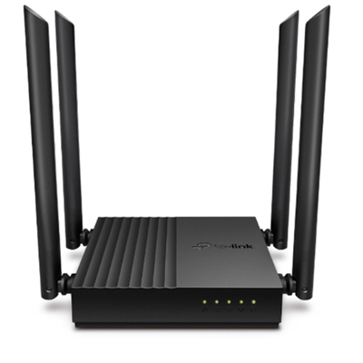 TP-Link Archer C64 AC1200 Dual-Band Gigabit Wi-Fi Router, Wireless Speed up to 1200 Mbps, 4×LAN Ports, 1.2 GHz CPU, Advanced Security with WPA3, MU-MIMO, Beamforming