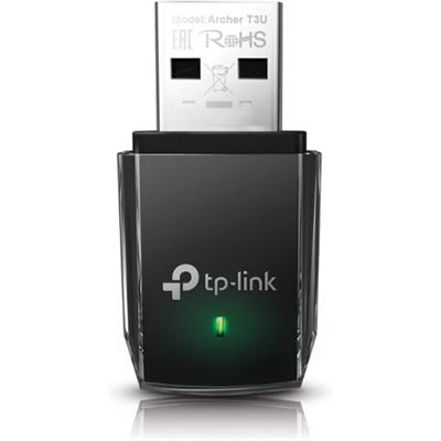 TP-Link Archer T3U AC1300 USB WiFi Adapter- 2.4G/5G Dual Band Wireless Network Adapter for PC Desktop, MU-MIMO WiFi Dongle, USB 3.0, Supports Windows 11, 10, 8.1, 8, 7, XP/Mac OS X 10.9-10.14