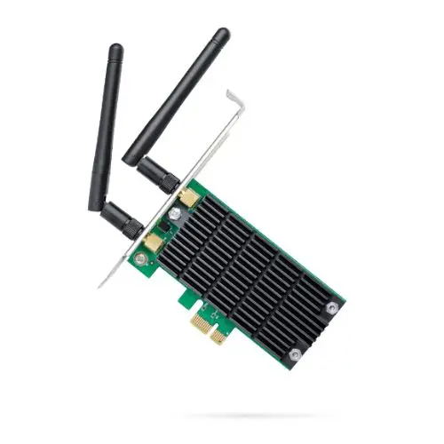 TP-Link Archer T4E – AC1200 Dual-Band WiFi 5 PCI-Express Adapter (300 Mbps @ 2.4GHz + 867 Mbps @ 5GHz)