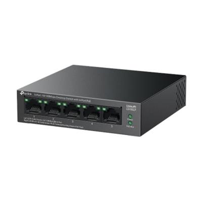 TP Link LS105LP New 5-Port 10/100Mbps Desktop Switch with 4-Port PoE