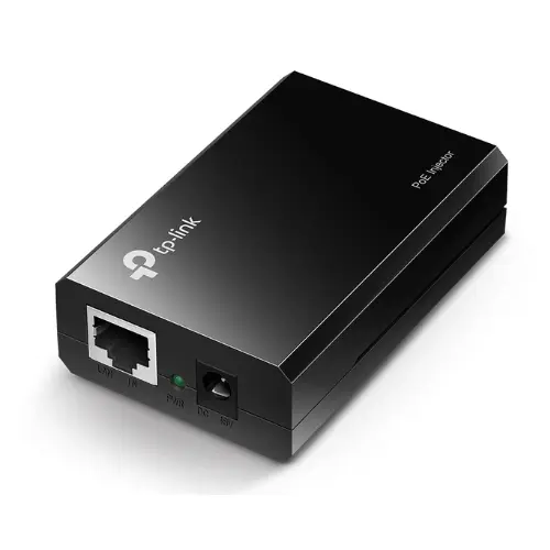TP-LINK TL-PoE150S 802.3af Gigabit PoE Injector | Convert Non-PoE to PoE Adapter | Auto Detects the Required Power, up to 15.4W | Plug & Play | Distance Up to 100 meters (328 ft.) | Black 