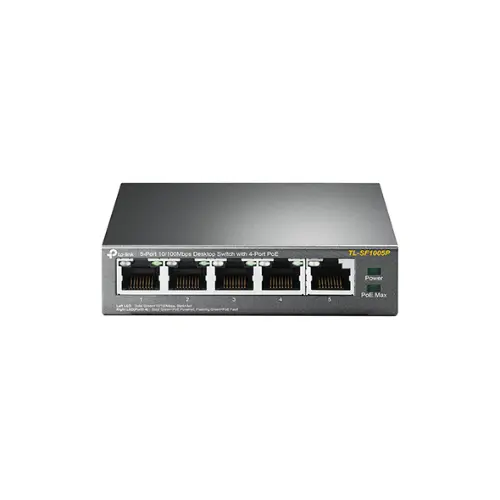 TP Link TL-SF1005P 5-Port 10/100Mbps Desktop Switch with 4-Port PoE