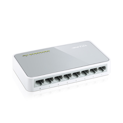 TP-Link TL-SF1008D 8-Port Unmanaged 10/100M Desktop Switch, Plug and Play, Up to 60% Power Saving