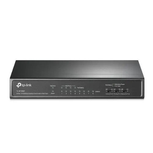 TP Link TL-SF1008P 8-Port 10/100Mbps Desktop Switch with 4-Port PoE+