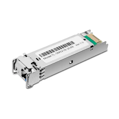 TP-Link TL-SM321B-2 | 1000Base-BX WDM Bi-Directional Gigabit Single-Mode SFP Module | Plug and Play | LC Simplex Interface | Hot Pluggable | Up to 2km Distance | Support SFP-MSA & DDM