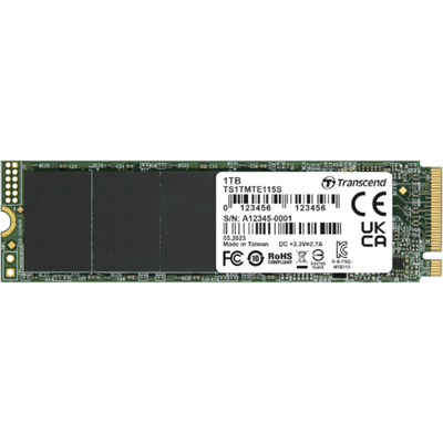 Transcend 512GB / 1TB MTE115S NVMe Internal SSD - Gen3 x4 PCIe M.2 2280, Up to 3,200MB/s - TS1TMTE115S