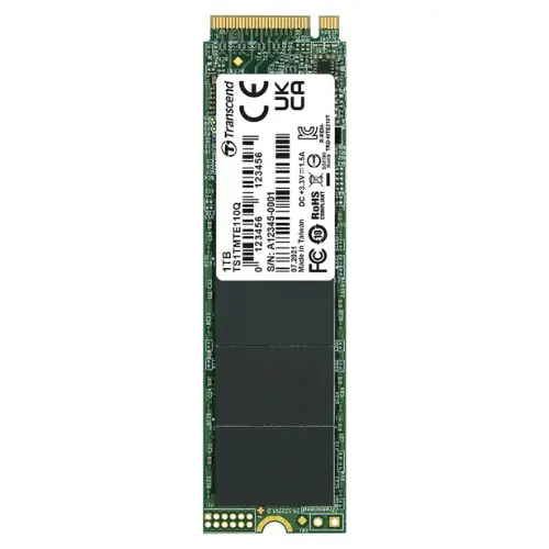 Transcend PCIe MTE110Q NVMe M.2 SSD (500GB | 1TB) | PCIe Gen3 x4 (Up to 2000MB/s Read) | QLC 3D NAND | Internal Storage Upgrade for PCs & Laptops in Islamabad