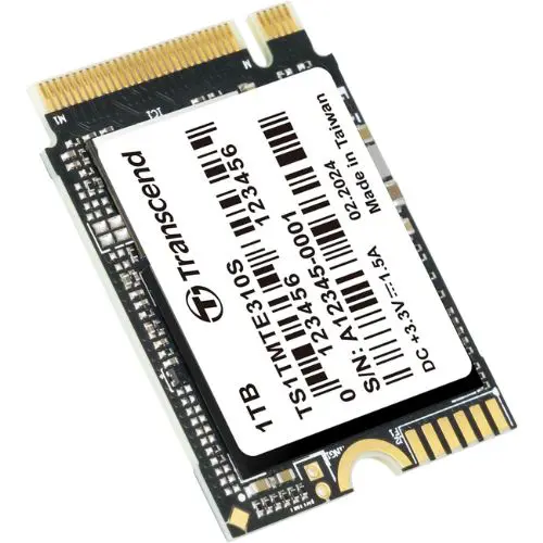 Transcend MTE310 – 2230 NVMe PCIe Gen4x4 Internal SSD (1 TB) | Compact M.2 2230 Form Factor | Up to 5000 MB/s Read