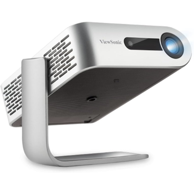 ViewSonic M1+_G2 Portable Mini LED Projector with WVGA, 125 ANSI Lumens, 360 Degree Projection, Built-in Battery, Harman Kardon Speakers, Outdoor Projector