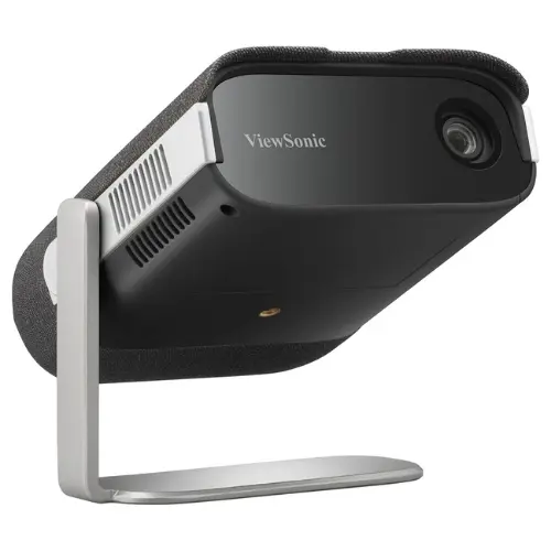 ViewSonic M1X Portable LED Projector with Smart Stand, Harman Kardon Speakers, Built-In Battery, H/V Keystone, 4 Corner Adjustment, Bluetooth, Wi-Fi, USB-C, Powered USB A