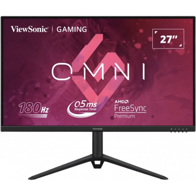ViewSonic Omni VX2728J 27 Inch Gaming Monitor 180hz 0.5ms 1080p IPS with FreeSync Premium, Advanced Ergonomics, HDMI, DisplayPort, Black