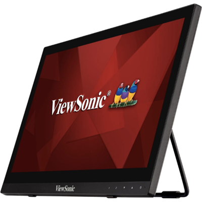 Viewsonic TD1630-3 16” 10-point Touch Screen Monitor with built in speakers and ergonomic design