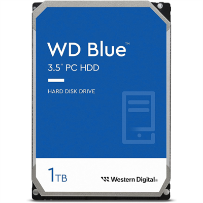 Western Digital 1TB WD Blue PC Internal Hard Drive HDD - 7200 RPM, SATA 6 Gb/s, 64 MB Cache, 3.5" - WD10EZEX