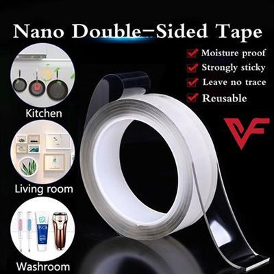 3M Nano Double Sided Tape Heavy Duty Transparent Adhesive Strips Strong Sticky Multipurpose Reusable Waterproof Mounting Tape