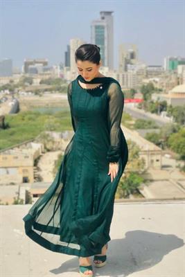 Signature Anarkali - Emarald Green