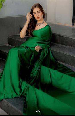 Silk Saree - Green Color