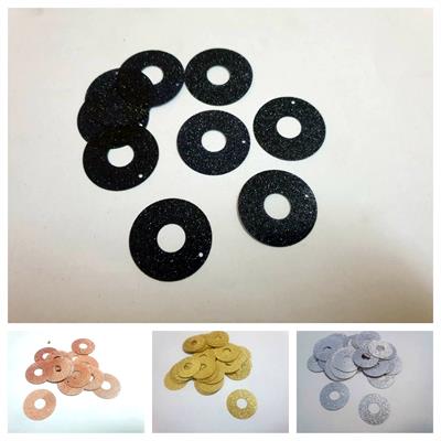 30 Pcs, 3cm Round Shape With Hole Beautiful Design, Flat Loose Sequins and Spangles Craft Supplies