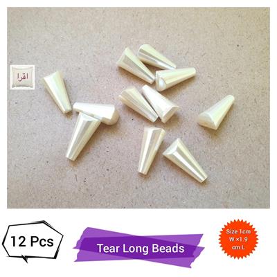 12 Pcs Plastic Imitation Pearl Beads Teardrop Beads, 30x10mm, Hole: 1.5mm