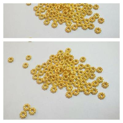 200 Pieces Shinny Gold Balls Rings For Making Jewellery, 5mm